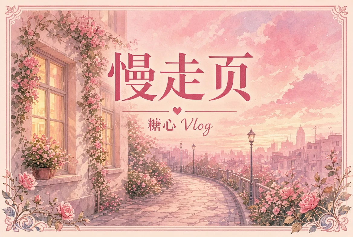糖心Vlog 慢走主题画面